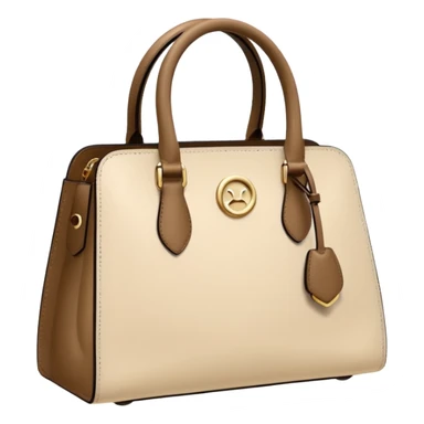 A cream color handbag sticker