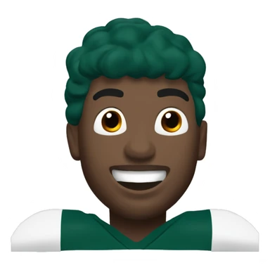 philadelphia eagle player football number 26 jumping kelly green sticker