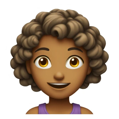 Smug face girl sticker