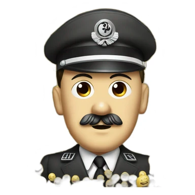 Adolf Hitler with an octopus on his head nice sticker