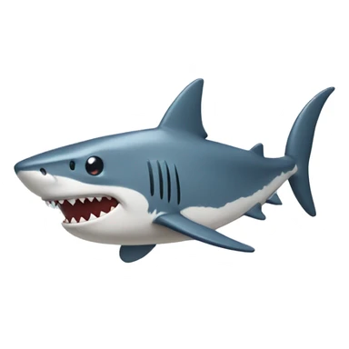 shark with swim suit on  sticker
