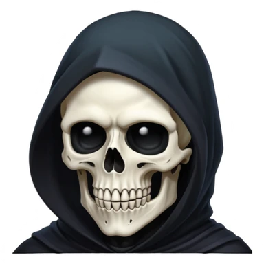 grim reaper head only sticker