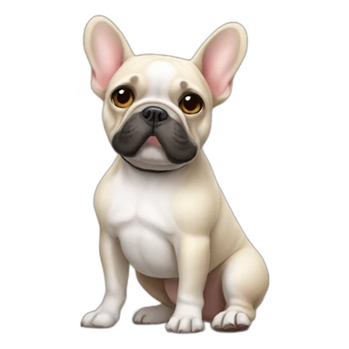 FRENCH BULLDOg with pantyhose sticker