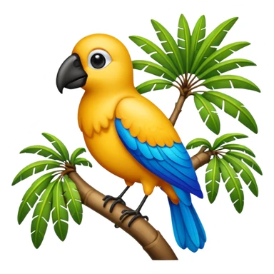 Un emoji de cigua palmera el ave de republica dominicans sticker