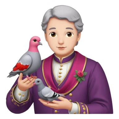 Lord sending another lord a carrier pigeon sticker