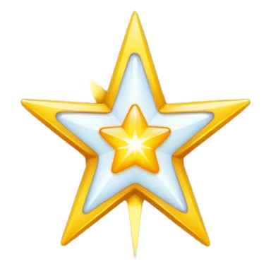 White star spinning sticker