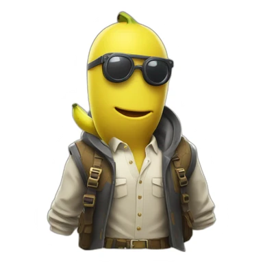 Skin banana fortnite sticker