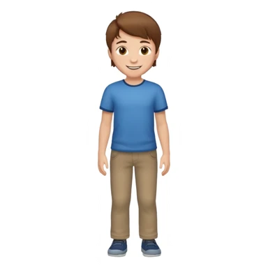 Boy with no clothes on full body sticker