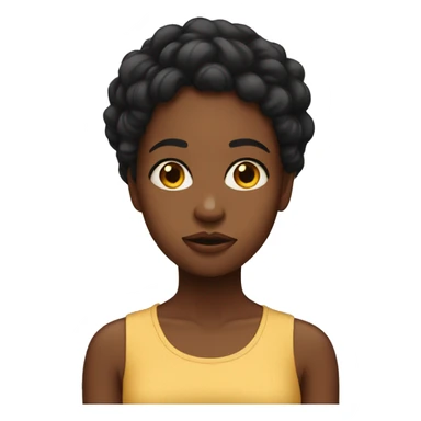 Black girl unimpressed sticker