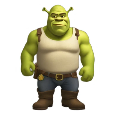 shrek holding the new york building code sticker