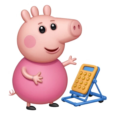 Peppa pig doing the griddy sticker
