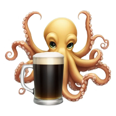 Octopus with a guinness sticker