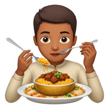 Me eating Biriyani  sticker