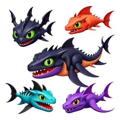 Plankton-Venom-Spyro-Cynder-Toothless-fusion sticker