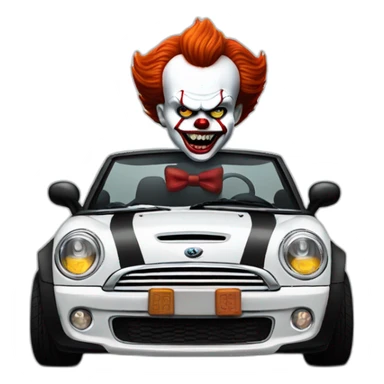 PennyWise Driving Mini Cooper sticker