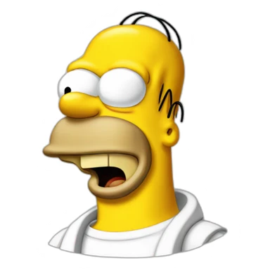 Homer Simpson happy sticker