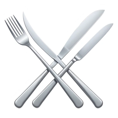  A crossed-out fork and knife sticker