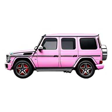 entire Mercedes-Benz G63 AMG light pink sticker