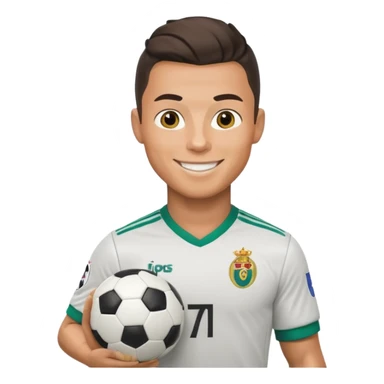 Cristiano Ronaldo football emojis sticker