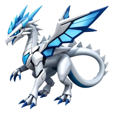 Futuristic Kyurem-reshiram-dialga-hybrid, full body sticker