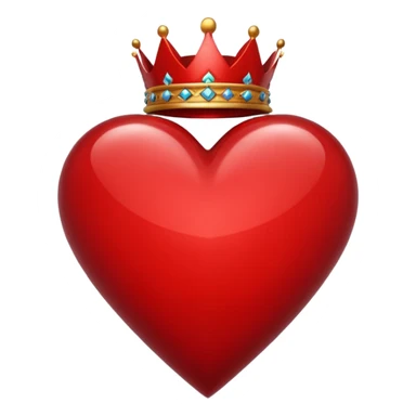 King of Hearts poker card  with out the card only the symbols sticker