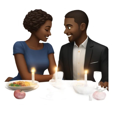 Create a hyper Realistic Romantic candlelit dinner date photo  sticker