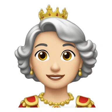 Isabel la Catolica, reina de España montando caballo sticker