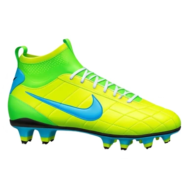 soccer cleats bright neon colors sticker