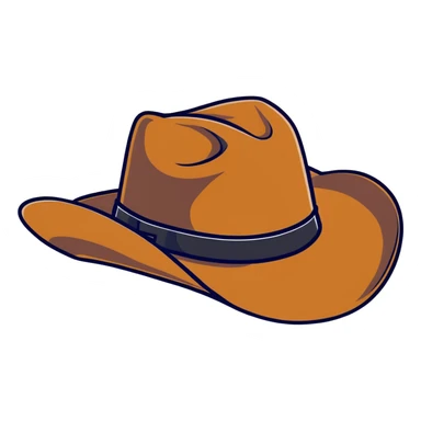 Texas cowboy hat sticker