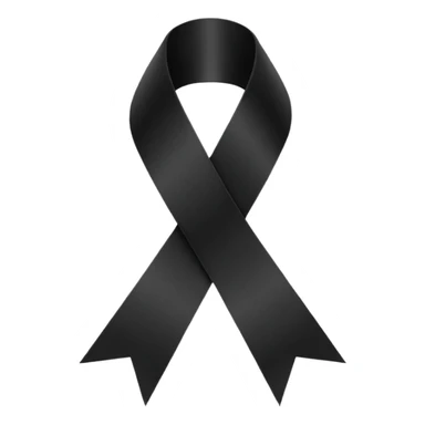 Ruban noir croisé avec 1 boucle comme celui de Crans Montana sticker