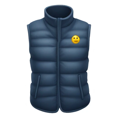 a gilet with a tick sticker