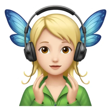 fairy headpones sticker