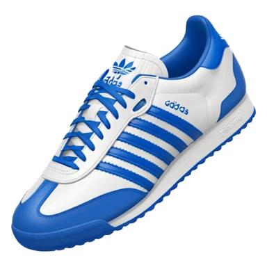 Adidas Samba blanche et bleue sticker