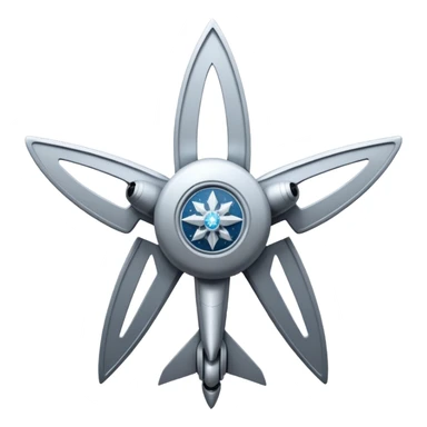 startrek space ship with a snowflake behind it sticker