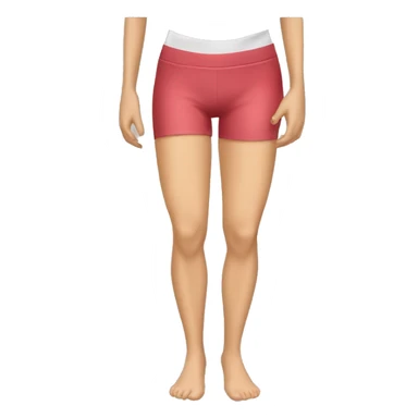 Woman leg muscles, fit Caucasian woman sticker