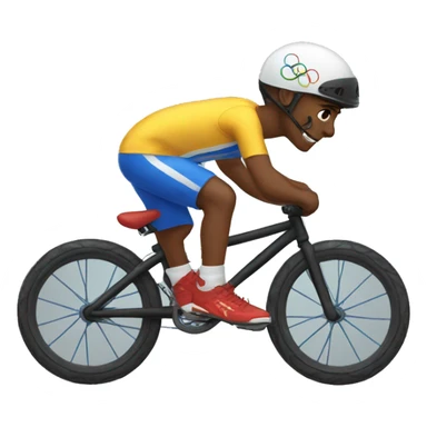 summer olympics bmx boy sticker