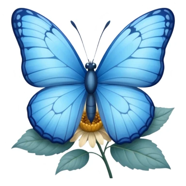 Borboleta  azul  sticker