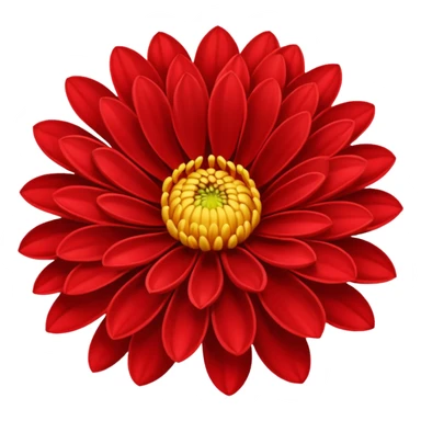 chrysanthemum flower red sticker