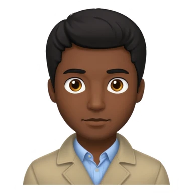 coily hair mens image sticker