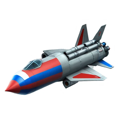 A-120 american rocket launcher with blue and red and green colour sticker