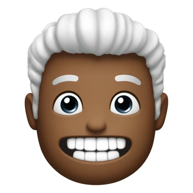 Crea un emoji de un castor marron con cara tierna dientes frontales grandes que tenga un cepillo de dientes que se llama lopi sticker