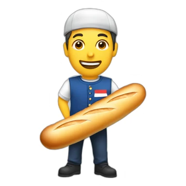 A French people with "Baguette" sticker