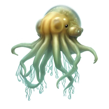 A jellyfish dinosaur  sticker