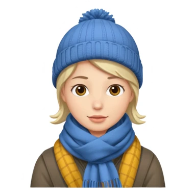 fotographer with winter clothes sticker