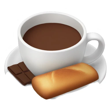 Haitian hot chocolate with Haitian bread sticker