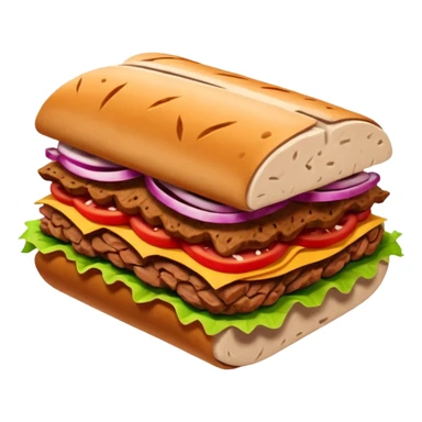 cooked doner meat object icon, sliced doner kebab meat, warm texture, 3D cartoon, mobile game icon style, clean background, no text, no watermark
 sticker