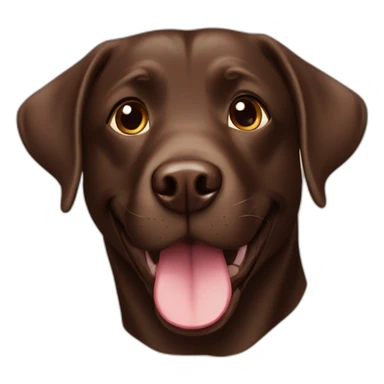 Happy-chocolate-labrador sticker
