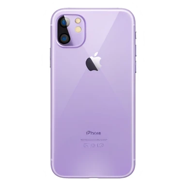 pastel purple iPhone back view with camera details sticker