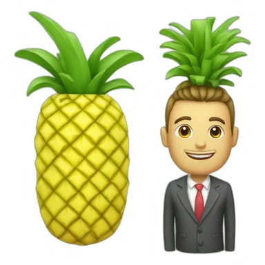 Ananas et pasteque sticker