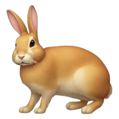 Lapin mange le carotte sticker